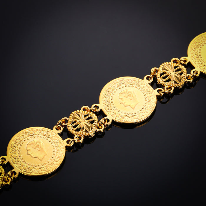 Curea aurie cu banuti, Golden Coins